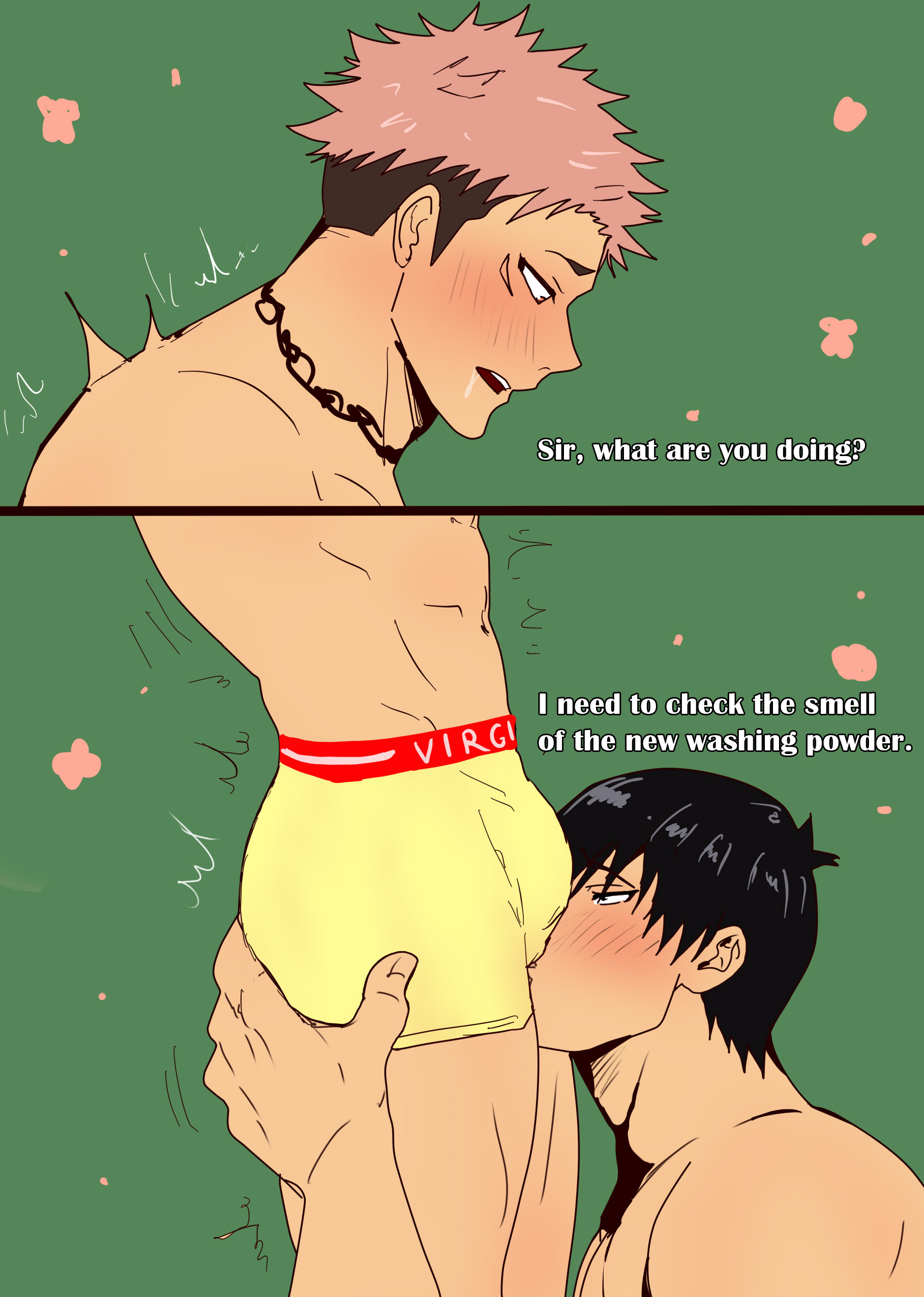 7angelm, bara, gay, itadori yuuji, jujutsu kaisen, male, male focus, male only, toji fushiguro, yaoi