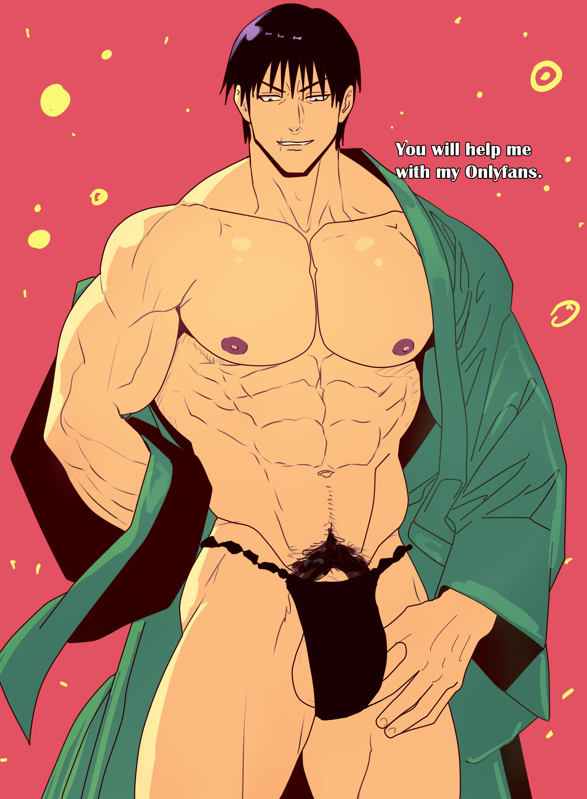 7angelm, bara, gay, jujutsu kaisen, male, male focus, male only, toji fushiguro, yaoi