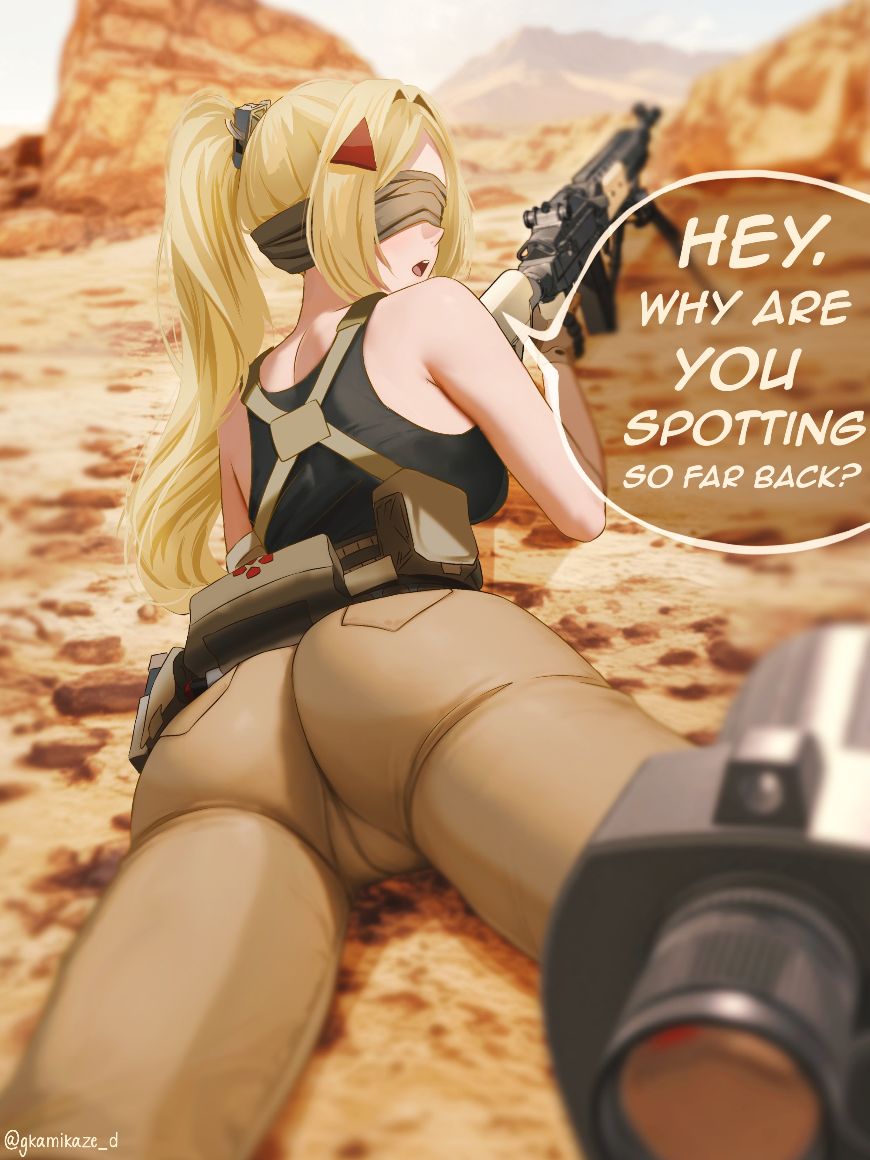 1girls, breasts, dgkamikaze, female, female focus, female only, large breasts, looking at viewer, looking back, solo, thick thighs, thighs, trigger (zenless zone zero), wide hips, zenless zone zero