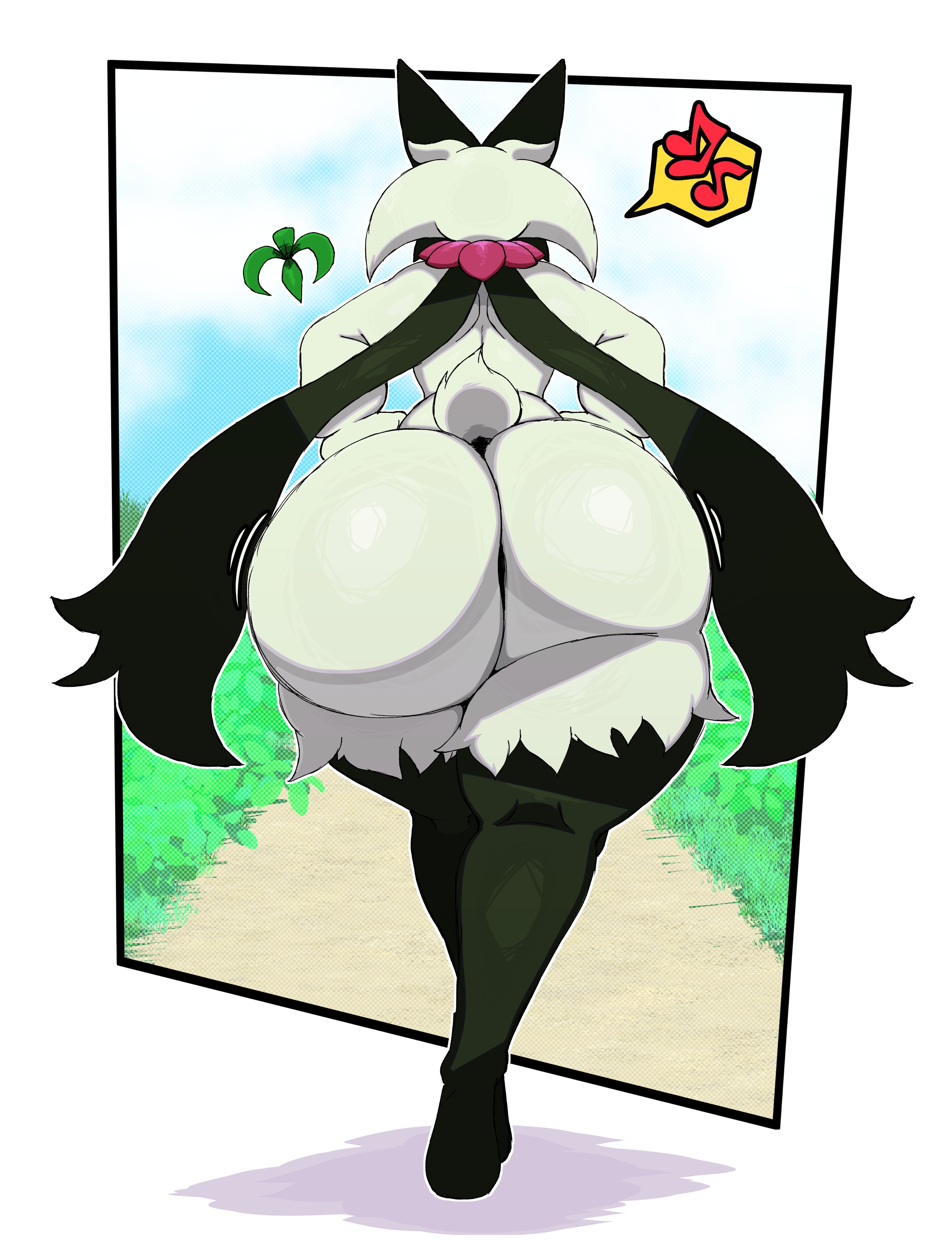 ambiguous gender, arthurclaws, ass, big ass, bubble ass, bubble butt, fat ass, feladrine, furry, gigantic ass, huge ass, meowscarada, pokemon, pokemon (species), pokemon sv, tagme, thick thighs, wide hips