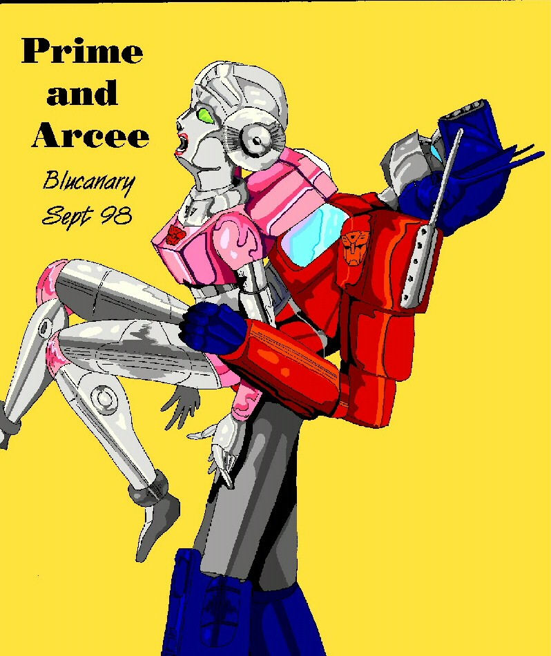 1990s 1998 20th_century arcee arcee_(g1) blucanary cheating optimus_prime simple_background tagme transformers transformers_g1