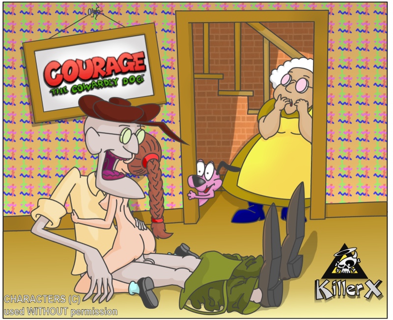 cartoon_network courage courage_the_cowardly_dog eustace_bagge killerx muriel_bagge sex