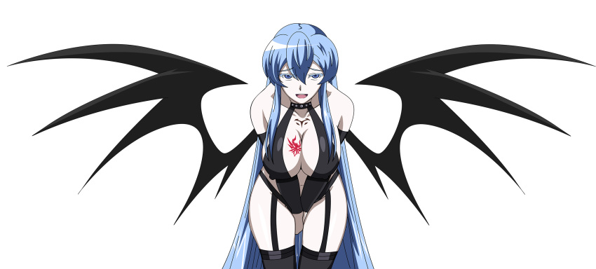 1girls, akame ga kill!, blue hair, cosplay, crossover, esdeath (akame ga kill!), female, female only, high school dxd, light skin, light-skinned female, pale skin, pale-skinned female, solo, tagme, yxyyxy