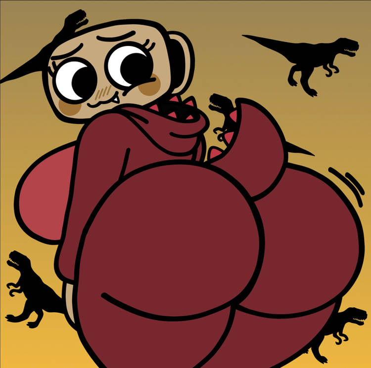 1girls, ass, big ass, booty, curvy, cute face, dandy's world, dandys world, dino snore shelly, dinosaur, enormous ass, fat ass, female, female only, fossil, giant ass, scared, sexy, shelly (dandy's world), tagme