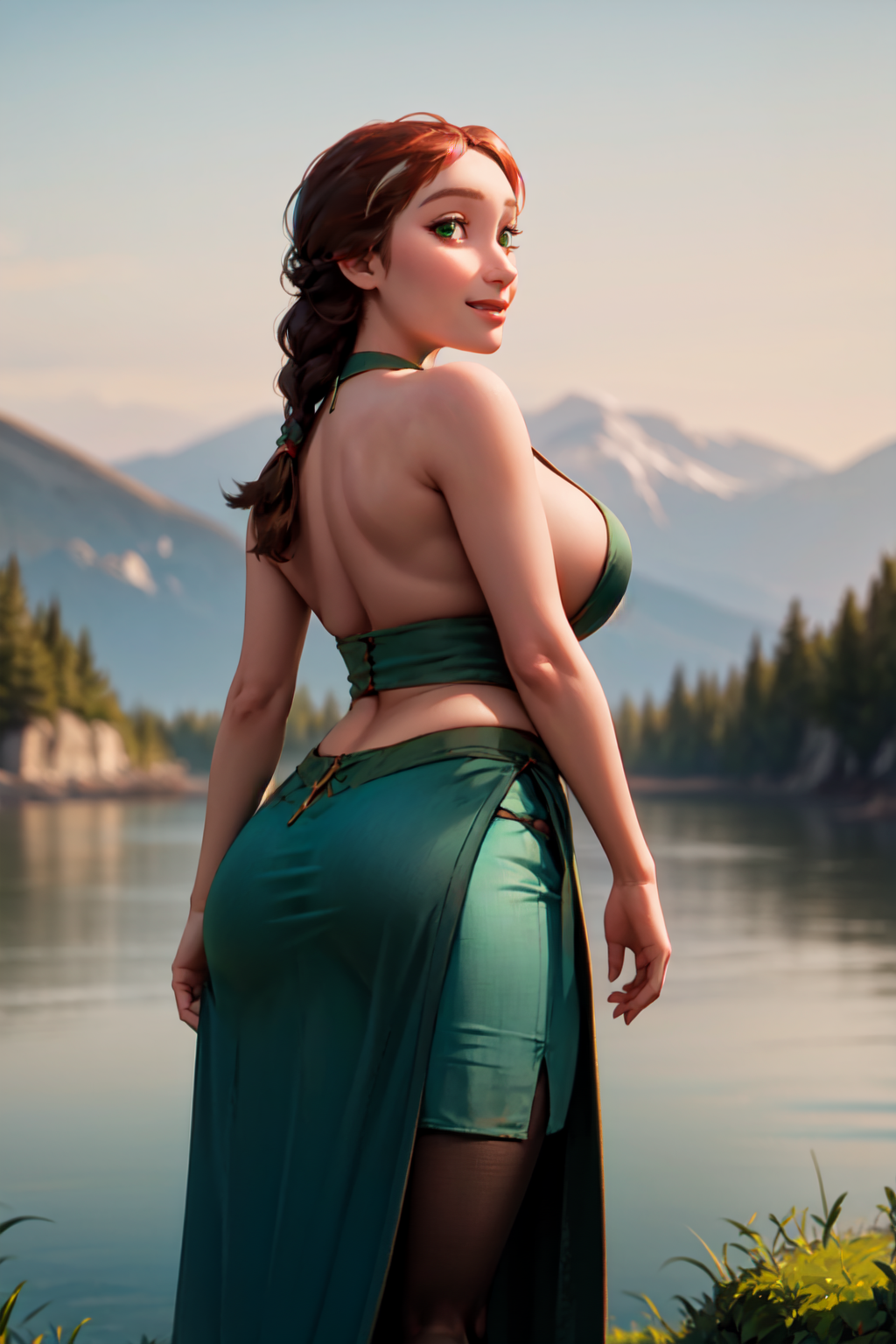 1girls ai_generated auburn_hair brown_hair cleavage curvaceous curvy curvy_body curvy_female curvy_figure dreamworks female female_only green_eyes horny horny_female hourglass_figure how_to_train_your_dragon light-skinned_female light_skin milf mrseyker pixai sideboob solo solo_female valka_haddock viking viking_female voluptuous voluptuous_female