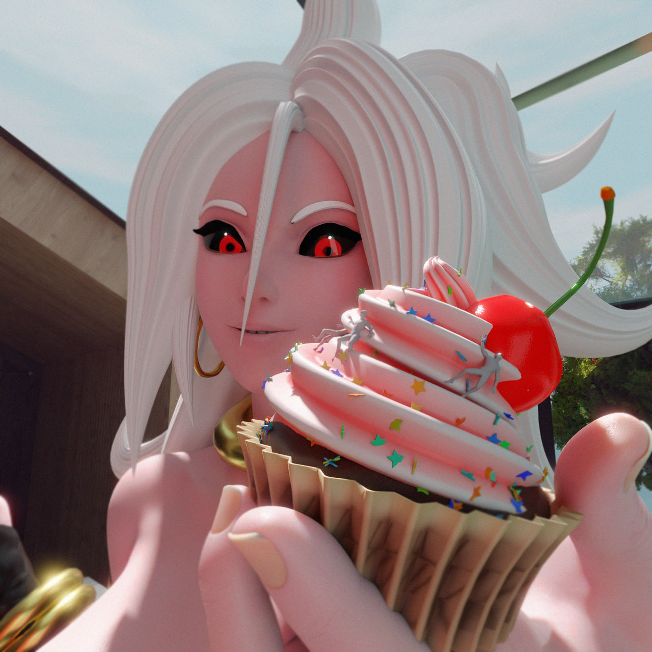 Android 21 (Dragon Ball) Rule 34 Image