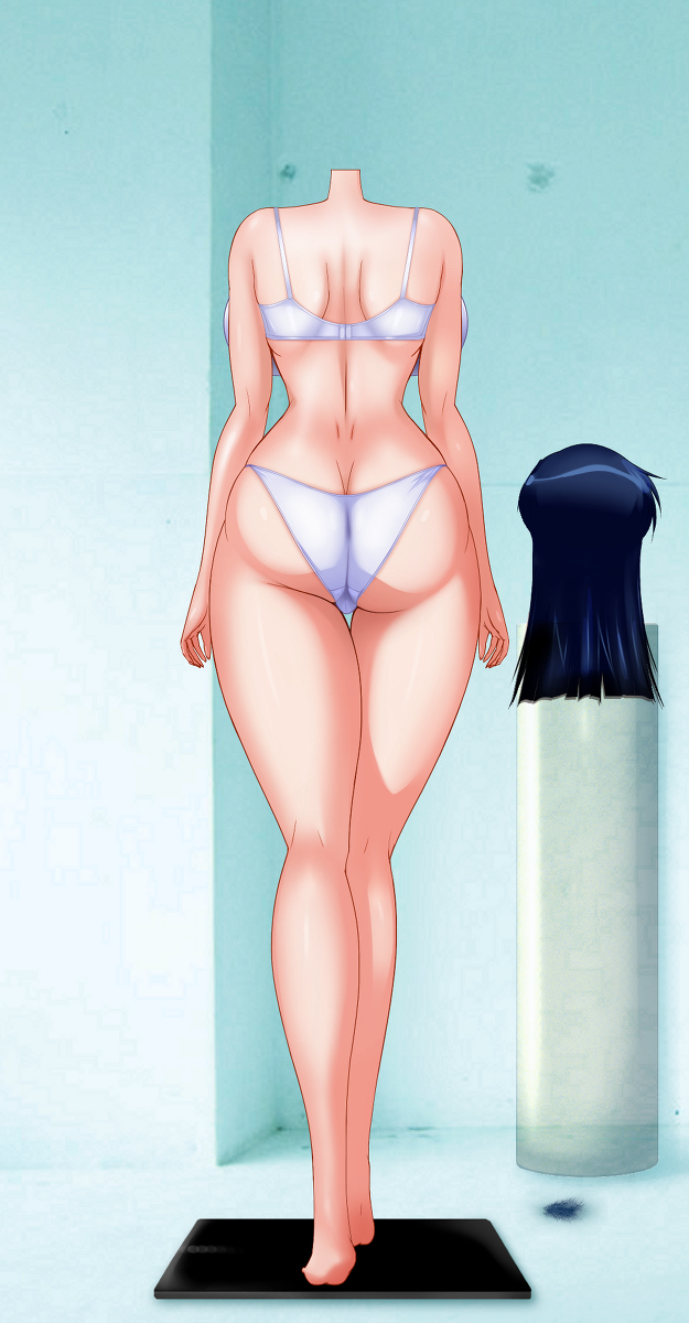 blue_hair breasts headless huge_breasts sex_doll shinkon_gattai_godannar!! shizuru_fujimura tete_(tt101s) underwear