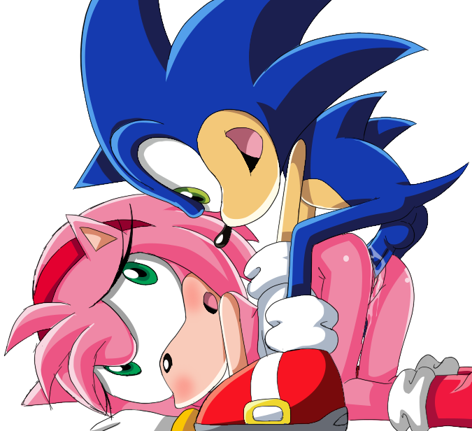 amy_rose bent_over blue_fur furry green_eyes hedgehog mammal sj7 sonic_(series) sonic_the_hedgehog sonic_x vaginal_penetration