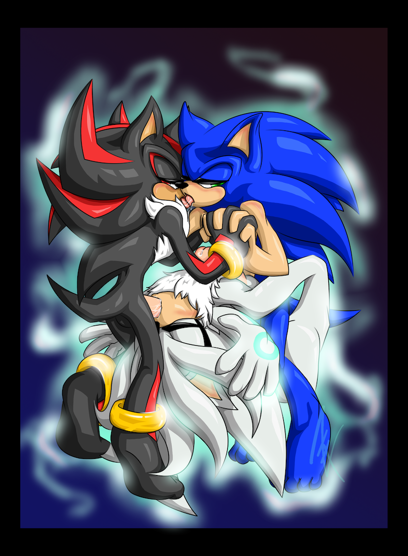 3boys anal balls blue_fur furry hedgehog icandy male mammal oral penis shadow_the_hedgehog silver_the_hedgehog sonic_(series) sonic_the_hedgehog spitroast tagme threesome yaoi