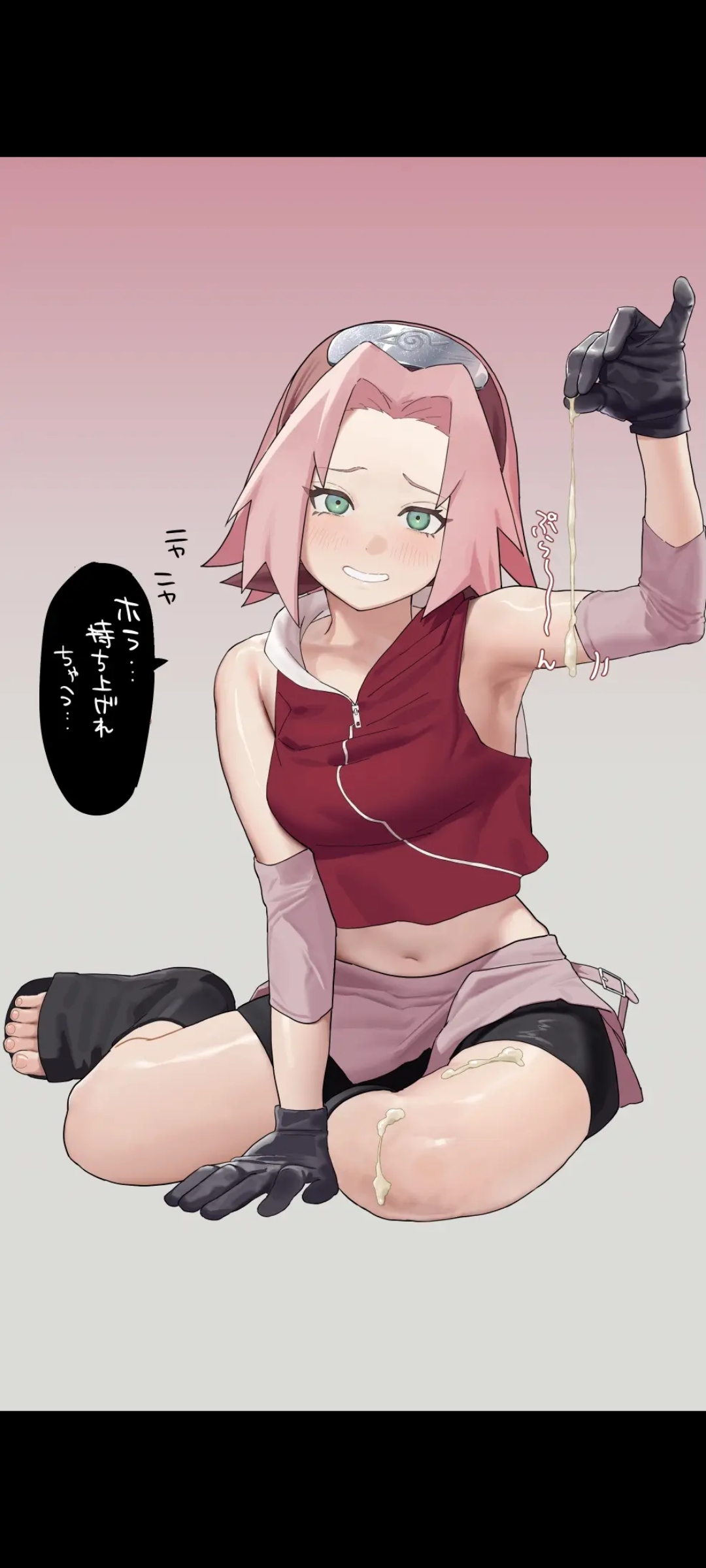 5 nan (5nan 5nan), cum, cum on body, female, nan5nan, naruto, naruto (classic), naruto (series), sakura haruno, translated