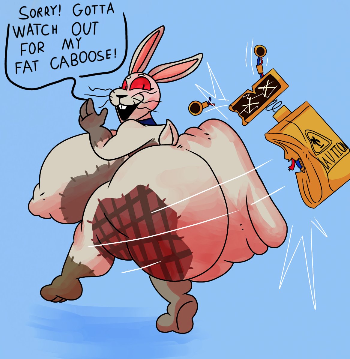 1girls, 1other, 3 toes, 4 fingers, ambiguous gender, ass, ass ripple, big ass, big breasts, breasts, bubble ass, bubble butt, bunny, butt bump, costume, death, female, female focus, five nights at freddy's, five nights at freddy's: security breach, fnaf, funny, furry, fursuit, gloves (marking), gluteal fold, hoovedleader, hourglass figure, huge ass, huge breasts, humor, hyper, lagomorph, looking back, machine, motion lines, nipple bulge, red eyes, rippling ass, socks (marking), stitches, text, thick thighs, vanny (fnaf), wet floor bot (fnaf), whiskers, x eyes