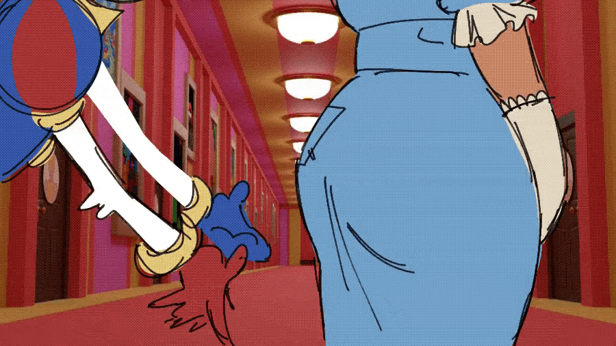 2girls, animated, animated gif, armwear, ass, ass focus, ass grab, ass grope, ass in dress, ass jiggle, big ass, big butt, bouncing ass, bouncing butt, bubble ass, bubble butt, butt jiggle, clown, clown girl, curvaceous, curvy, curvy female, curvy figure, dress, duo, duo focus, fat ass, female, female focus, female only, female/female, gif, glitch productions, gloves, gooseworx, grabbing ass, groping, groping ass, huge ass, huge butt, i fuck w/ you heavy, jester, jester outfit, jiggle, jiggling ass, jiggling butt, large ass, light skin, light-skinned female, mature, mature female, meme, meme reference, milf, pale skin, pale-skinned female, pomni, pomni (the amazing digital circus), ragatha, ragatha (the amazing digital circus), reference image, slapping ass, slapping butt, spanked, spanked ass, spanked butt, spanking, syrene 009, tagme, the amazing digital circus, thick ass, voluptuous, voluptuous female, white body, white gloves, white skin, white-skinned female, yuri