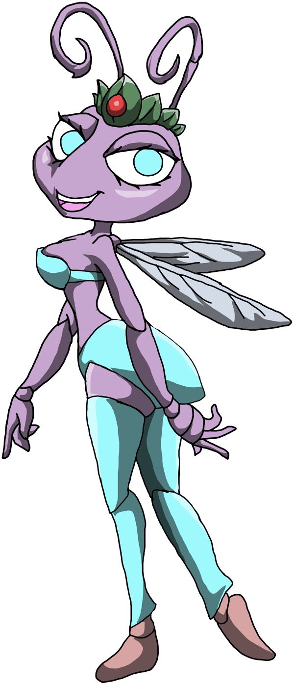 a_bug's_life anthro_only disney female female_only insects pixar princess_atta purple solo stockings tagme