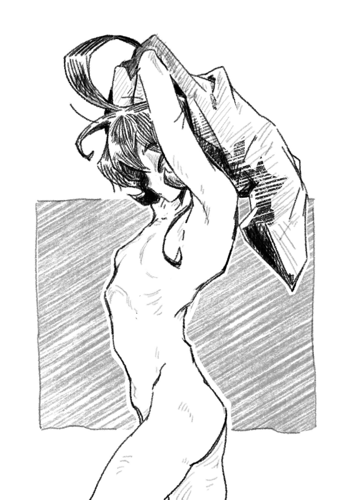 fuyumura shiori, nude female, sanda (anime), shiori fuyumura, skinny
