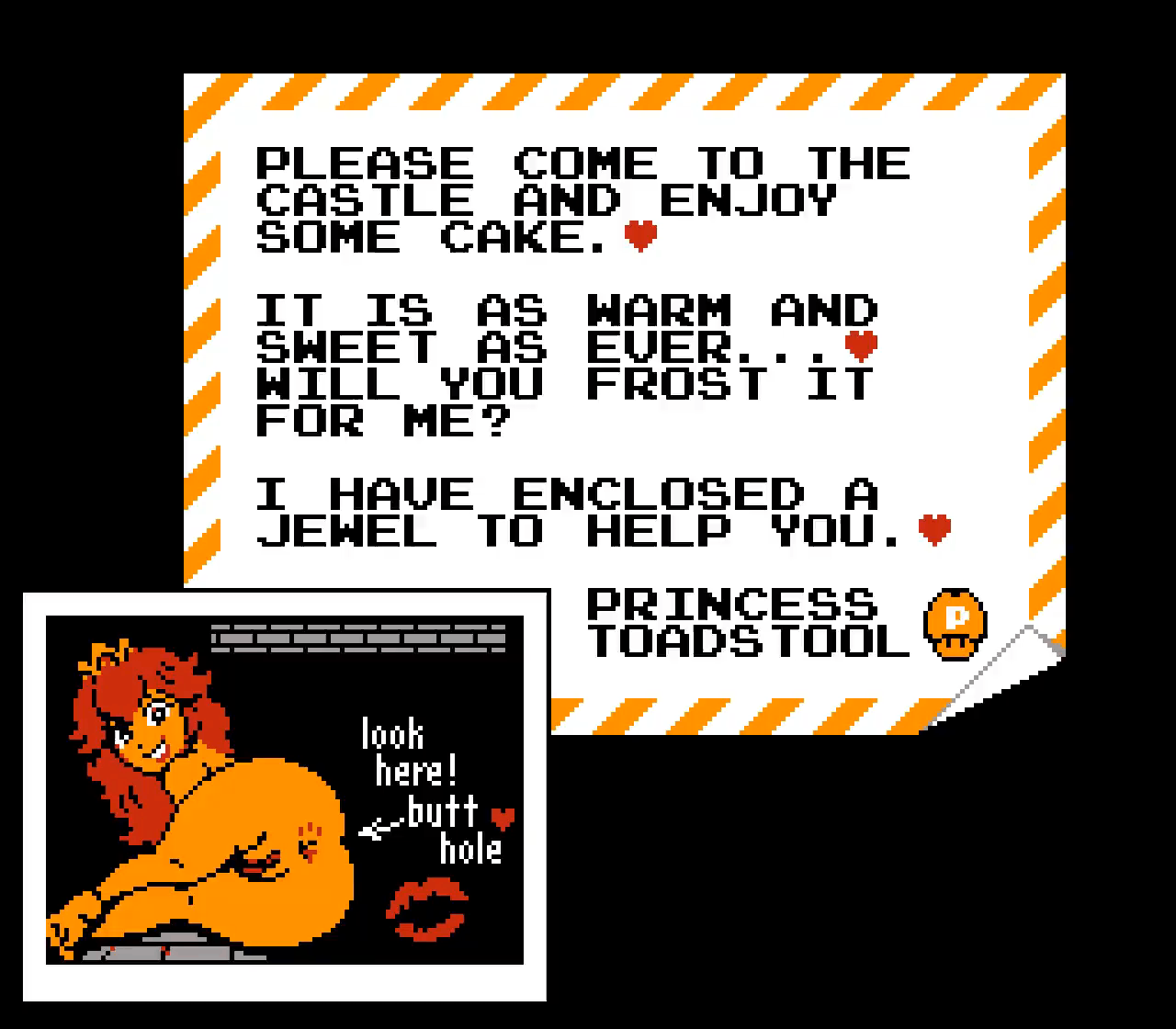 anus, ass, cam (artist), camhamsunite, female, female focus, female only, human, human female, human only, light skin, light-skinned female, mario (series), nintendo, nude female, pixel animation, pixel art, presenting hindquarters, princess peach, pussy, solo, solo female, super mario bros., tagme (artist)
