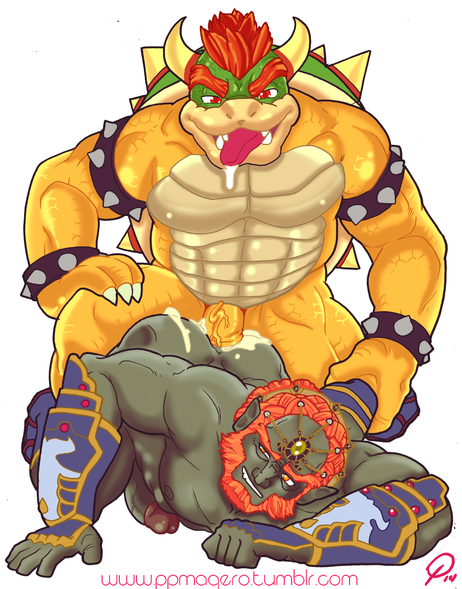 anal anal_sex anthro ass boner bowser cum cum_in_ass cum_inside dark_skin death_battle duo erection ganondorf hair humanoid humanoid_penis koopa male male_only mammal mario_(series) nintendo nipples nude penetration penis ppmagerot ppmaqero scalie sex sub_ganondorf teeth the_legend_of_zelda video_games yaoi