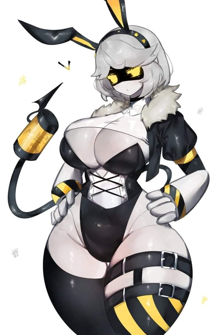 ai generated, bunny ears, female, female only, murder drones, tagme, v (murder drones), yellow eyes