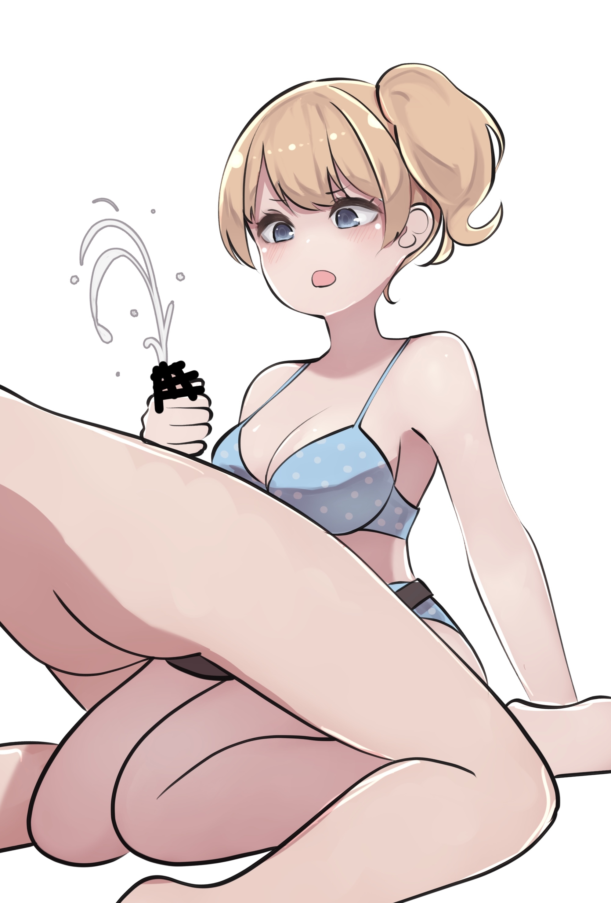 1boy, 1girls, anal, anal insertion, anal penetration, anal sex, bar censor, blonde, blonde female, blonde hair, blonde hair female, blonde-haired female, censor bar, censored, censored penis, cock, completely nude, completely nude male, cum, dick, ejaculation, female, femdom, genitals, handjob, kikiu bd, light skin, light-skinned female, light-skinned male, nude, nude male, orgasm, pegging, penis, semen, sene, sex, side ponytail, simple background, strap-on, thick thighs, thighs, white background