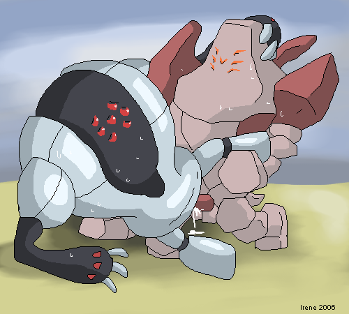 2006 cum irene no_humans pokemon pokemon_focus regirock registeel sex tagme