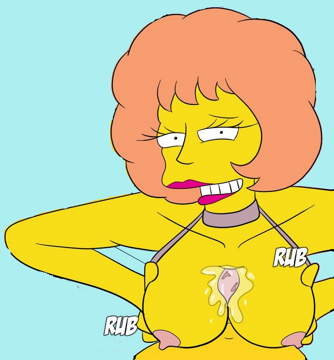 20th century studios, accurate art style, breasts, croc (artist), female, human, male, maude flanders, paizuri, partial male, straight, tagme, the simpsons, yellow body, yellow skin