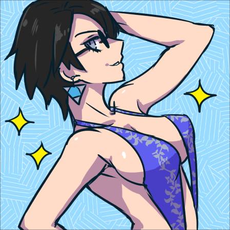 akairiot, bayonetta, bayonetta (character), bayonetta 2, female, fully clothed, glasses, human, short hair, side view, solo