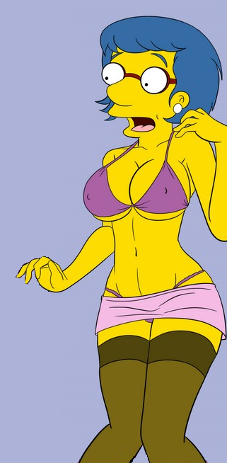 20th century studios, accurate art style, croc (artist), female, navel, solo, tagme, the simpsons, yellow body, yellow skin