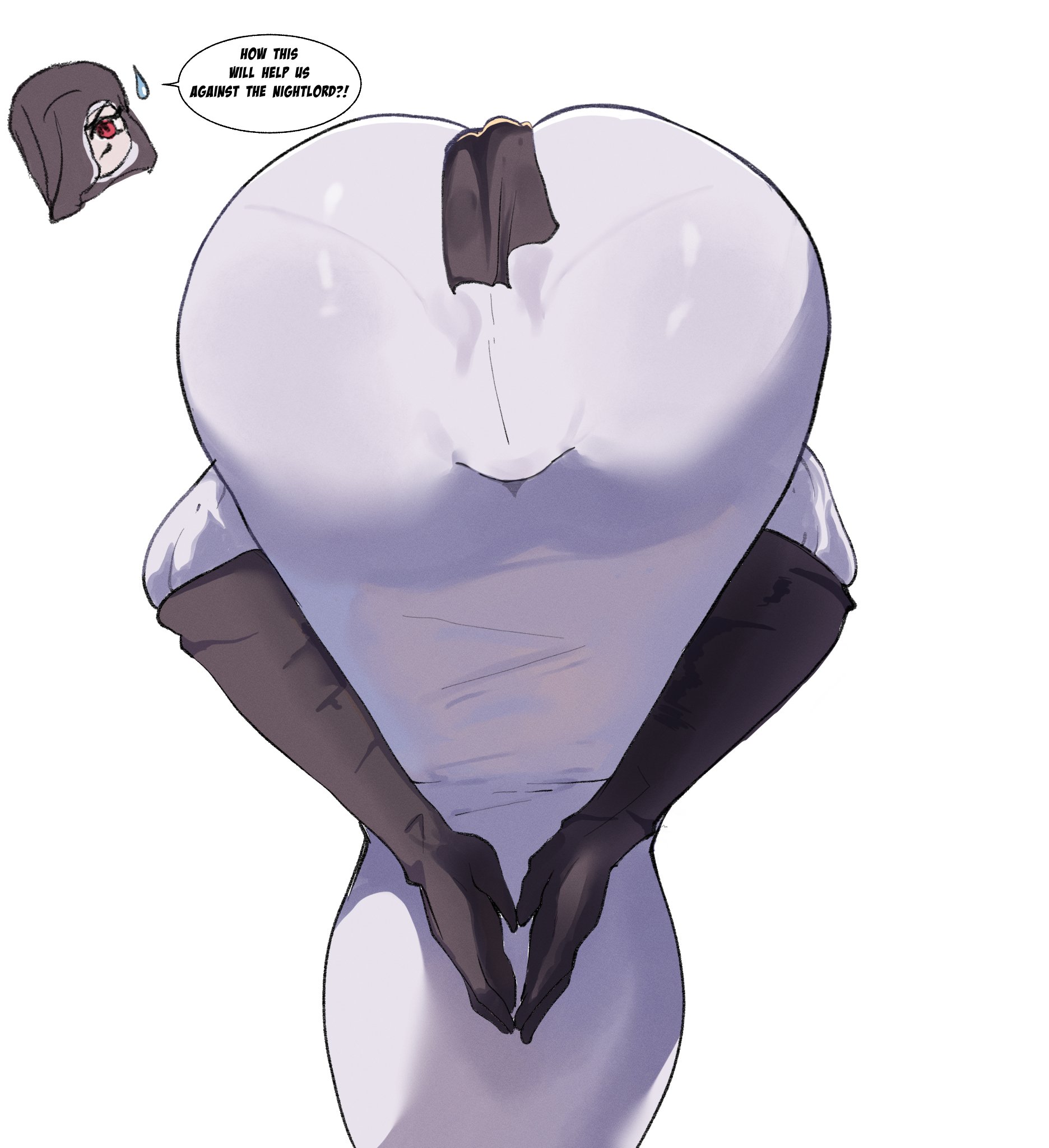 1girls, big ass, big butt, elden ring, elden ring nightreign, fat ass, female, female only, fromsoftware, heart shaped ass, kabotchan, large ass, large butt, nun, nun outfit, thick ass, tight clothing, undertaker (nightreign)