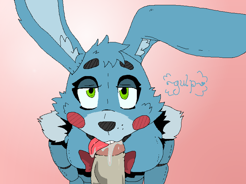 animatronic blue_fur blush buckteeth faceless_male fellatio female five_nights_at_freddy's five_nights_at_freddy's_2 fur ghost_(artist) green_eyes heart lagomorph machine male male_pov mammal oral pink_background pov pov_eye_contact rabbit robot saliva sex simple_background straight teeth tongue tongue_out toy_bonnie_(fnaf) video_games