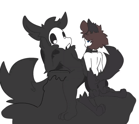 2d_animation animal_humanoid animated anthro balls black_body black_fur blue_eyes bottomwear brown_hair canid canid_humanoid canine canine_humanoid canis chair changed_(video_game) clothing collar collar_only dark_body dark_skin duo ears_up erection eye_roll fellatio fluffy fluffy_tail fluid-body fluid_on_face fluids_on_ground frame_by_frame fur furniture furroneta fuzzy genitals goo_creature goo_on_arm goo_on_feet goo_on_leg goo_transformation hair half-closed_eyes hands_behind_back head_on_hand humanoid humanoid_on_anthro humanoid_penetrated hybrid kneeling leaning leaning_backward lin_(changed) liquid_hair looking_at_another looking_at_partner loop makeup male male/male mammal mammal_humanoid mascara mask mid_transformation narrowed_eyes nude on_chair oral penetration penile penis penis_in_mouth pseudo_hair puro_(changed) sex short_hair shorts simple_background sitting sitting_on_chair size_difference skinny slime tail tail_motion tailwag throne transformation white_background wolf wolf_humanoid