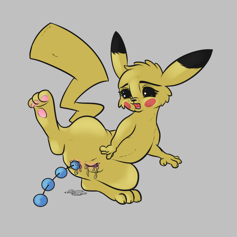 alorix anal anal_beads nintendo pikachu pokemon pussy sex_toy video_games