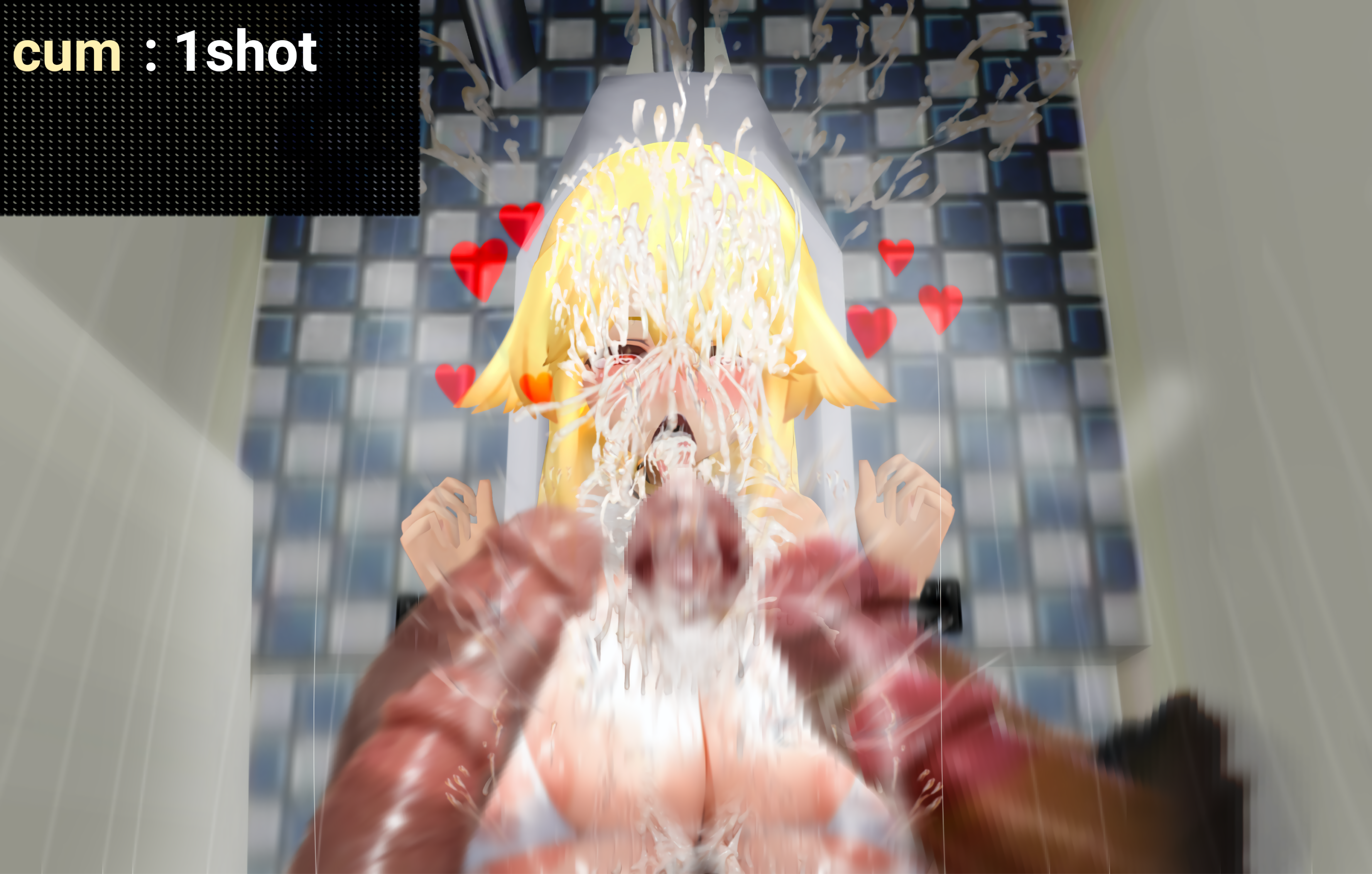 begging, begging for cum, breasts bigger than head, cock hungry, cock worship, covered in cum, cum dump, cum explosion, cum on all visible body parts, cum on face, cum puddle, cum slave, cumdump, dominant male, excessive cum, excessive cum covered, excessive genital fluids, female submissive, helpless, helpless female, horny female, huge breasts, huge cock, huge cumshot, human toilet, hyper cum, imminent cumshot, lewd, looking pleasured, nipple play, nipple rub, nipple stimulation, nipple torture, no escape, paizuri, paizuri lead by male, pleasure face, public use, restrained, seductive look, sex slave, squat toilet, toilet slave, toilet stall, unknown1919, waiting for cum, waiting for cum in mouth, wanting cock, wanting cum, wet and messy