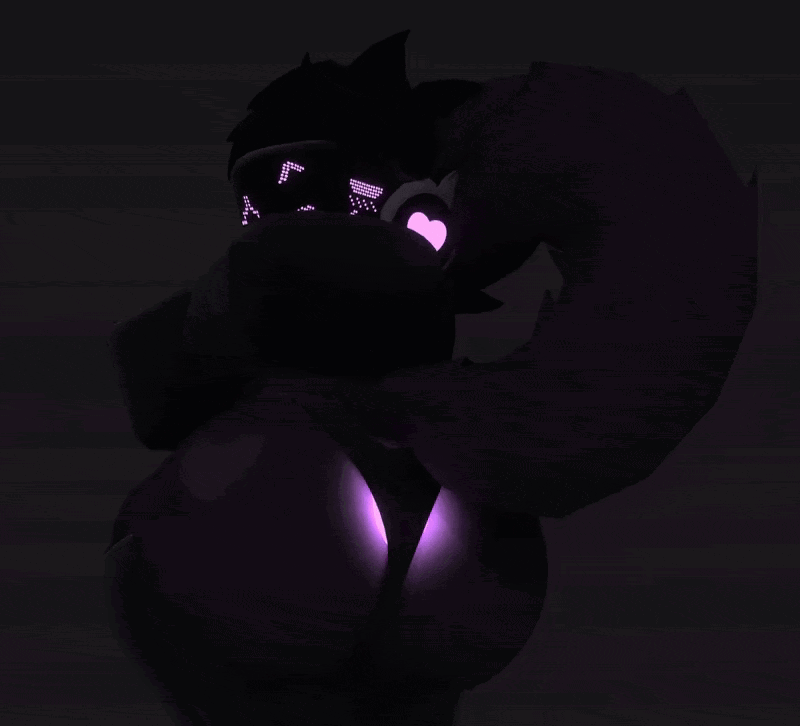 1boy, 3d, animated, ari (arineverknown), arineverknown, ass, ass focus, femboy, furry, gay, gif, loop, male, male only, marshmellowybun, protogen, roblox, robloxian, tagme