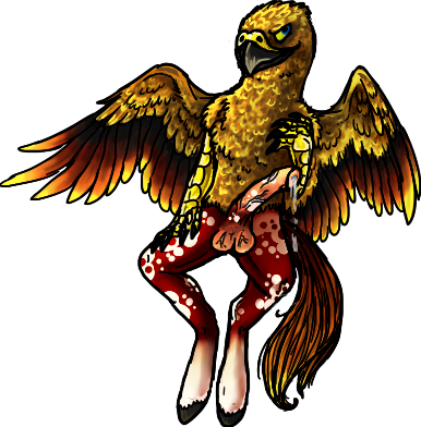 avian beak cum erection feathers gryphon hippogryph hooves male masturbation q sharples solo spots wings