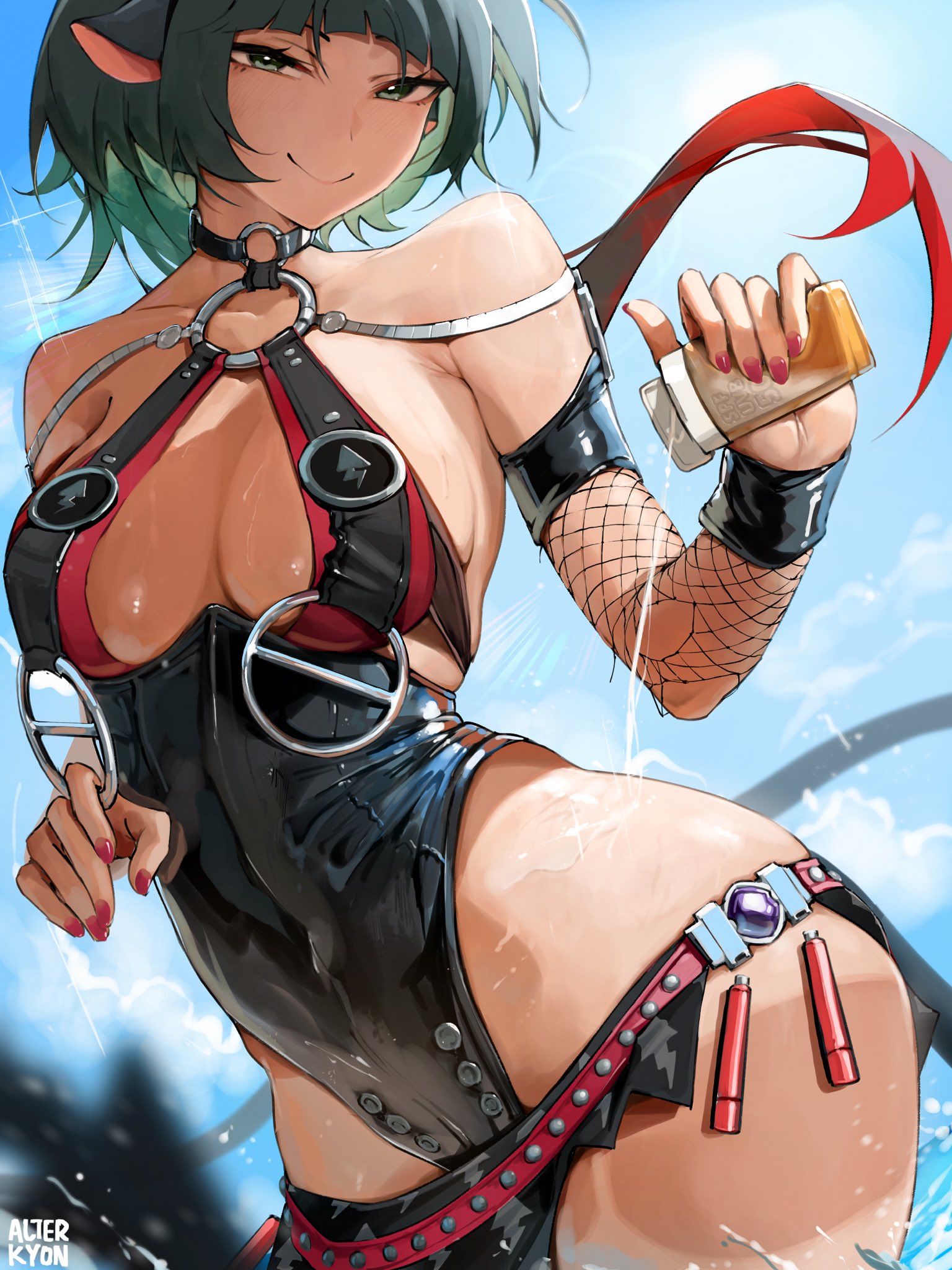 1girls, alterkyon, ass, big ass, big thighs, breasts, curvaceous, curvy, curvy figure, female, hips, hoyoverse, huge ass, huge thighs, jane doe (nocturne of light) (zenless zone zero), jane doe (zenless zone zero), light skin, light-skinned female, mature, mature female, medium breasts, official alternate costume, seductive, seductive look, thick, thick hips, thick legs, thick thighs, thighs, voluptuous, voluptuous female, waist, wet, wet body, wet skin, wide hips, wide thighs, zenless zone zero