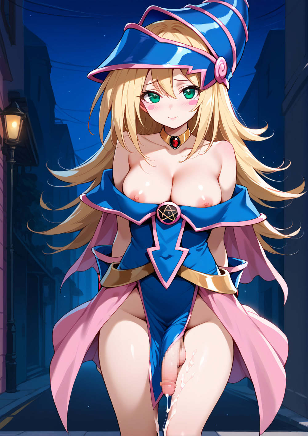 agren_soufer ai_generated dark_magician_girl futanari tagme yu-gi-oh!