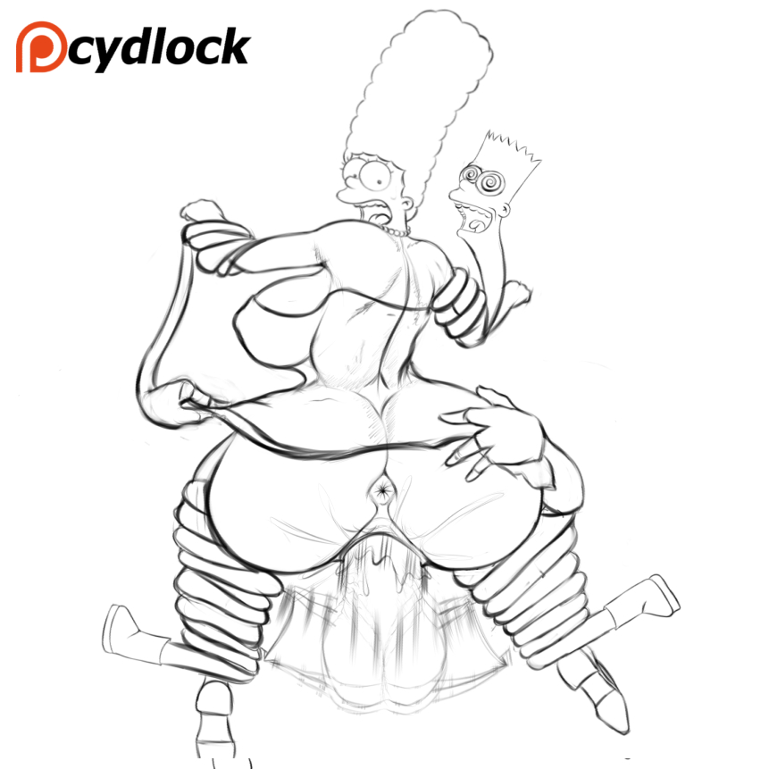 ass, ass grab, bart simpson, bound wrists, breasts, cum, cum inside, cum ring, cumshot, curvy, cydlock, defeated, demon, dress lift, endured face, exposed anus, female, helpless, hourglass figure, huge ass, huge breasts, huge cock, hyper bimbo, immobile, incest, larger female, looking back, male, marge simpson, milf, monochrome, monster, mother and son, motion blur, motion lines, nervous, no panties, open mouth, parody, pearl necklace, penis, pinned down, pounding, pussy, rape, rear view, restrained, ringed eyes, sex, sideboob, sitting on penis, size difference, sketch, skirt lift, small but hung, small dom big sub, smaller male, squatting, stretched pussy, tentacles, the simpsons, thick penis, tight fit, wide eyed, wide hips, worried