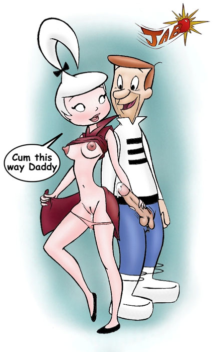 father_and_daughter flats george_jetson hanna-barbera incest innie_pussy jab judy_jetson nipples straight_hair the_jetsons