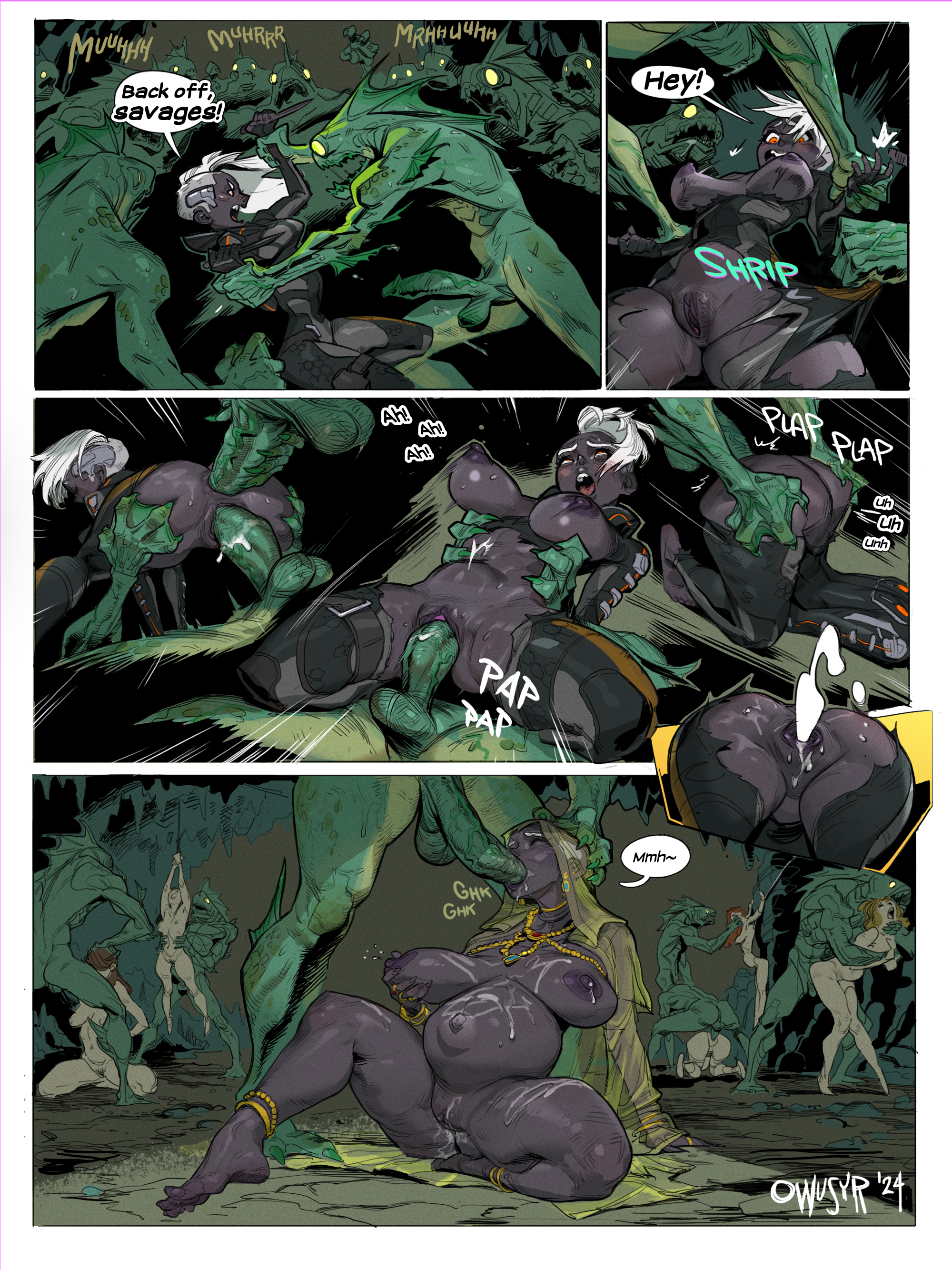 bad end, before and during pregnancy, breasts, cthulhu, cthulhutech, dark-skinned female, deep one, dungeons and dragons, female, femsub, impregnation, male, monster, monster cock, monster cum, monster impregnation, monster on female, monster rape, owusyr, penis, pregnant, pregnant belly, rape