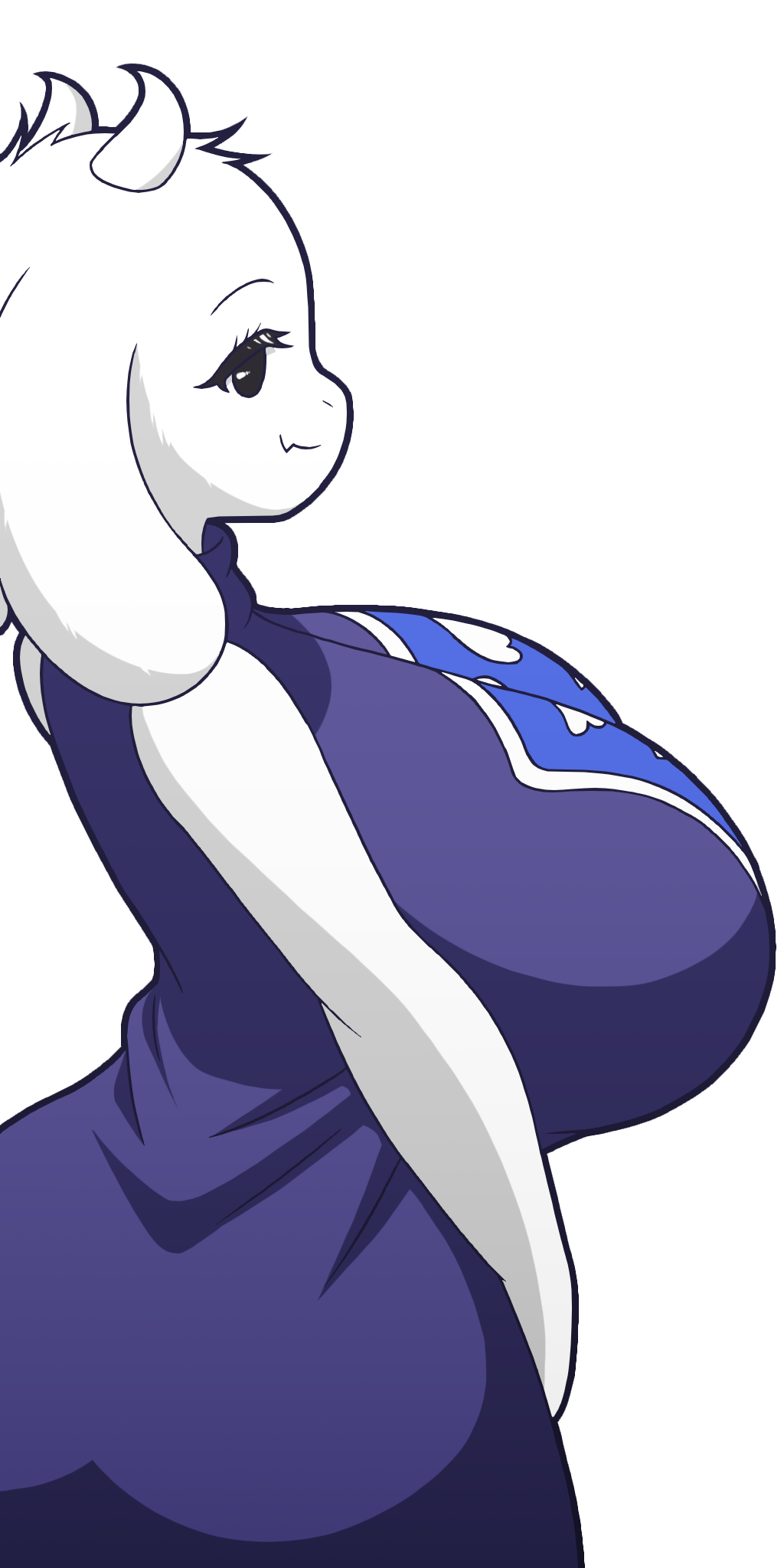 1girls absurd_res alternate_version_available ass ass ass_in_dress big_ass big_breasts big_butt black_eyes bovid bovid_humanoid breasts breasts caprine caprine_humanoid color colored female floppy_ears furry furry_only horns manyakis no_humans tagme toriel transparent_background undertale undertale_(series) white_body white_fur