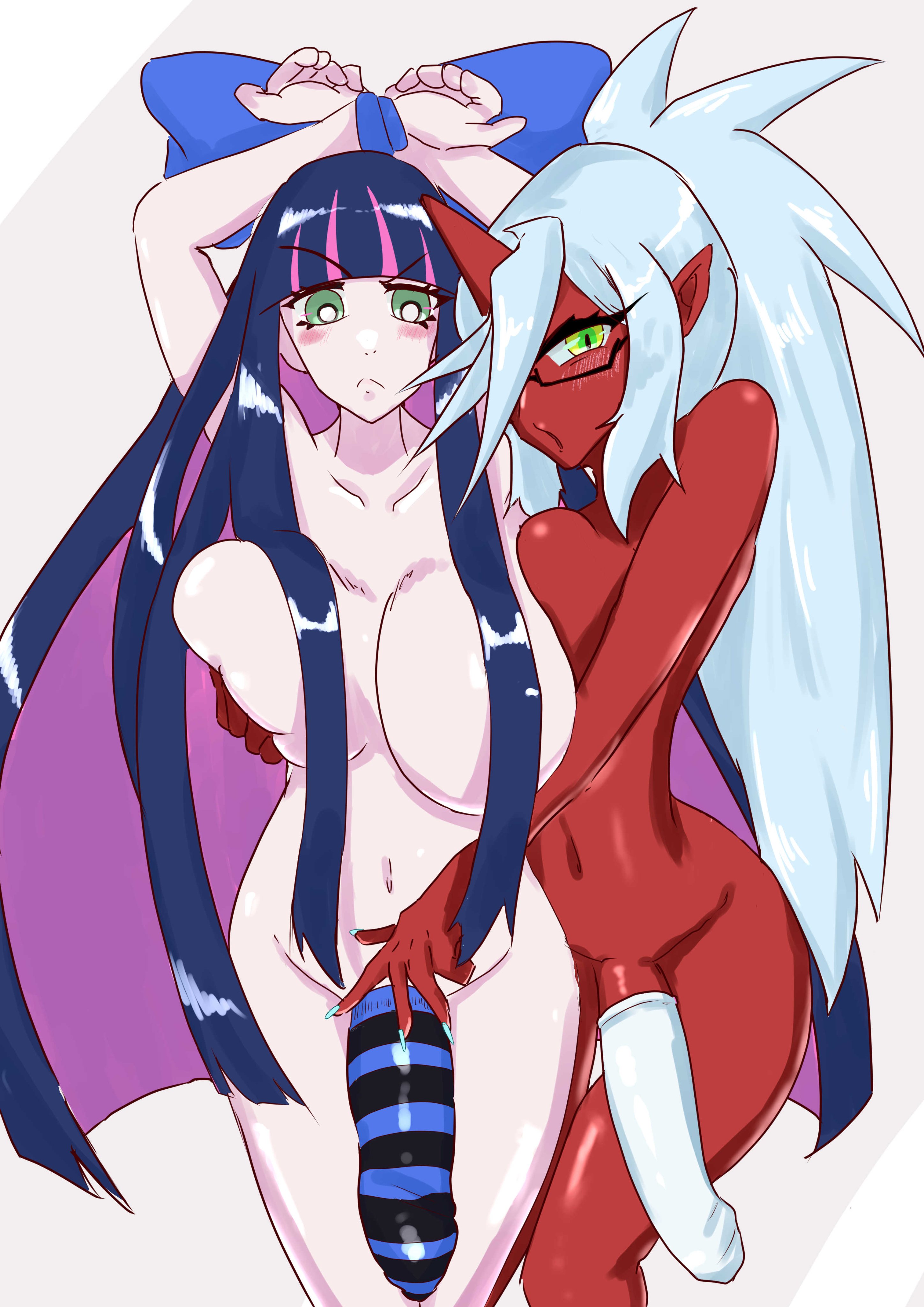 2futas, ass, big ass, big breasts, big penis, breasts, cock, cock sock, demon, dick, fat cock, flaccid, flaccid cock, flaccid penis, futa, futa cock, futanari, gigantic penis, glasses, huge cock, hung, kneesocks daemon, long penis, oki1195, panty & stocking with garterbelt, penis, stocking anarchy, thick, thick ass, thick thighs, thighs, veins, veiny, veiny penis, voluptuous, voluptuous futanari, wide hips