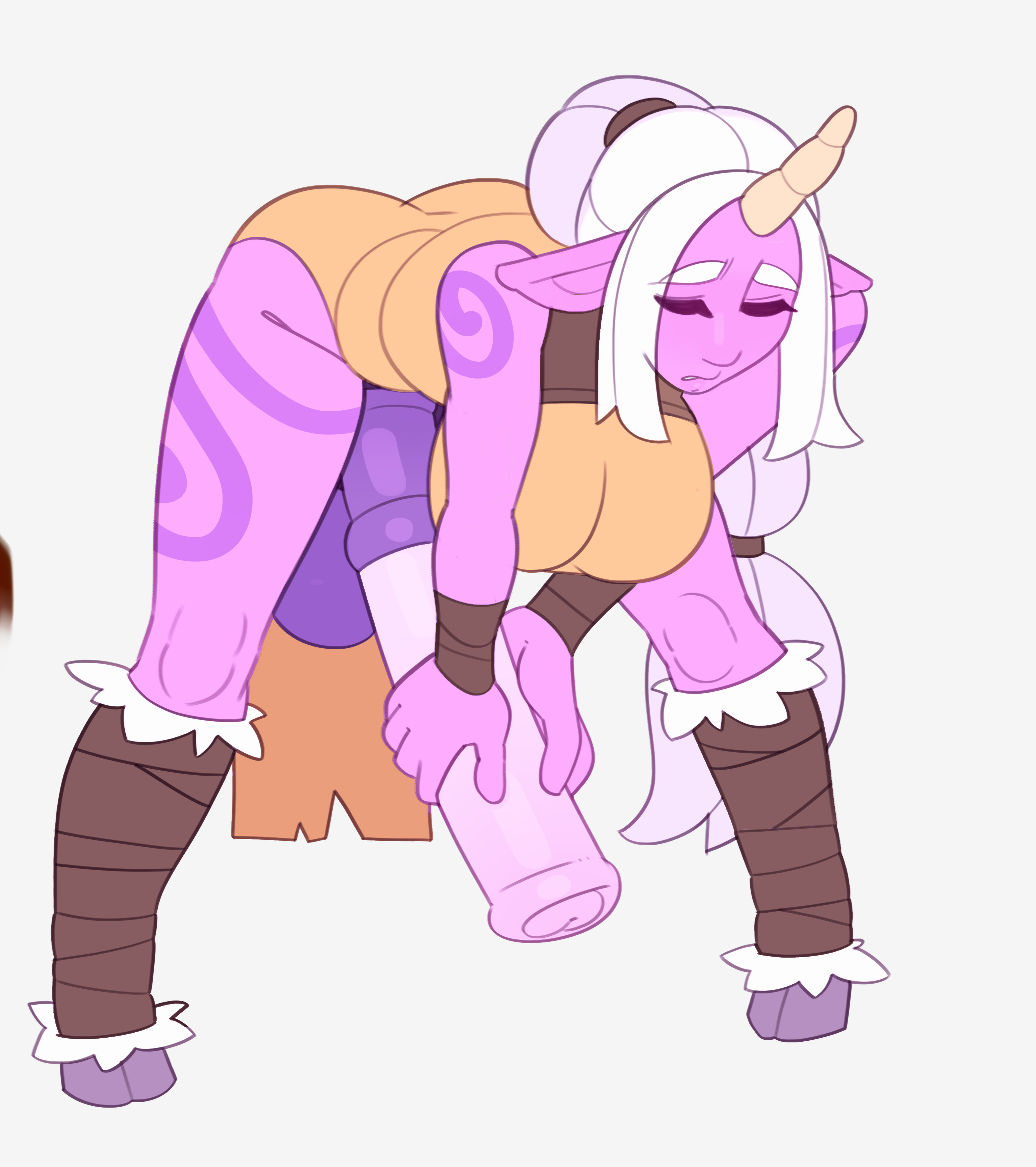1futa, animal genitalia on humanoid, animal penis on humanoid, balls, big balls, big breasts, big penis, breasts, cock, futa only, futanari, grabbing penis, horn, horsecock, horsecock futa, horsecock on humanoid, huge cock, intersex, league of legends, legs, massive penis, penis, pointy ears, solo, solo futa, soraka, splashbrush, thick thighs, thighs, white hair