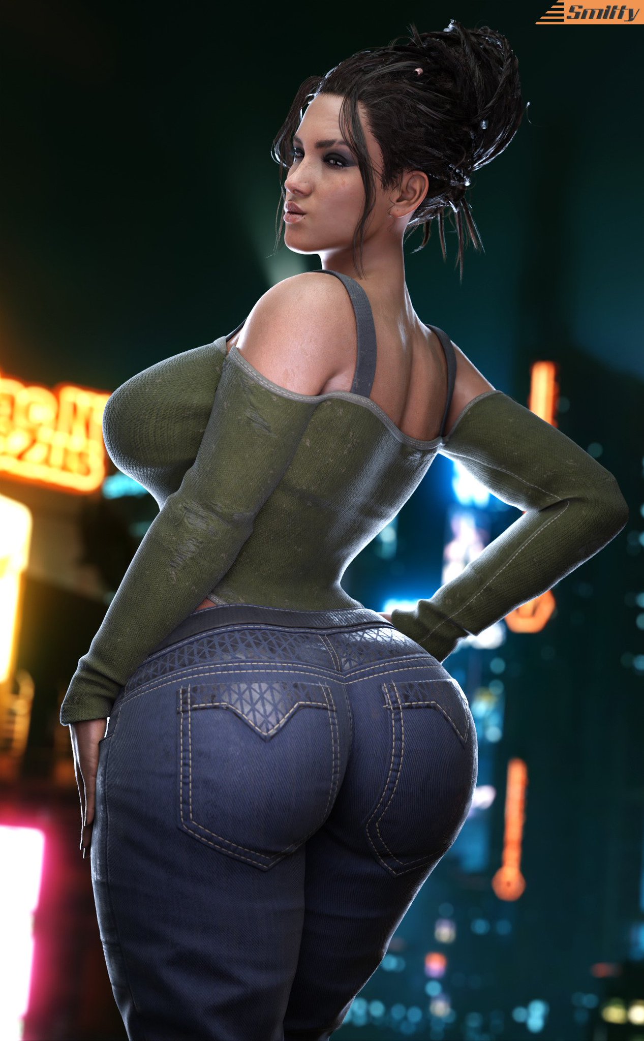1girls, 3d, ass, big ass, big breasts, breasts, brown body, brown skin, brown-skinned female, bust, busty, cd projekt red, curvaceous, curvy, curvy figure, cyberpunk (series), cyberpunk 2077, dark skin, dark-skinned female, female, hips, hourglass figure, huge ass, large ass, legs, mature, mature female, panam palmer, slim waist, smitty34, thick, thick hips, thick legs, thick thighs, thighs, top heavy, voluptuous, voluptuous female, waist, wide hips