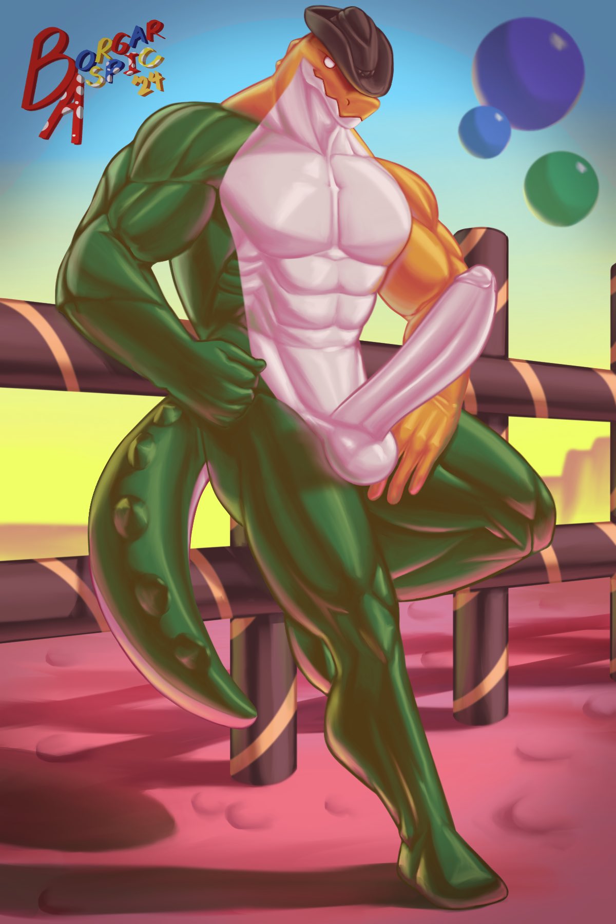 1boy 1male 2024 abs anthro anthro_focus anthro_only anthro_solo balls borgaraspic cock completely_nude completely_nude_male crocodile crocodilian crocodylid detailed_background digital_drawing_(artwork) digital_media_(artwork) erect_penis erection glans gummigoo_(the_amazing_digital_circus) gummy_(food) gummy_creature huge_balls huge_cock huge_cock huge_testicles humanoid_genitalia humanoid_penis living_candy living_food male male_anthro male_focus male_only muscular muscular_anthro muscular_male nude nude_male pecs pectorals penile penis penis_out reptile reptile_humanoid solo solo_anthro solo_focus solo_in_panel solo_male solo_male testicles the_amazing_digital_circus