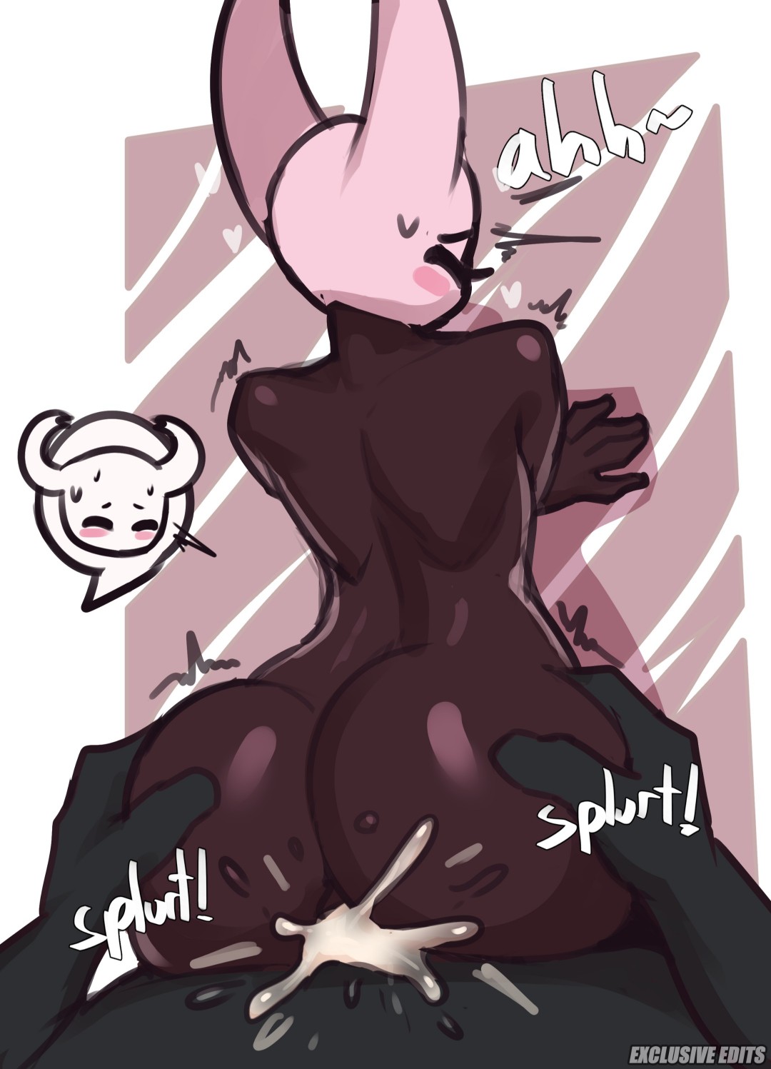 ass focus, back view, cum, cum in ass, cum in pussy, cum inside, female, hollow knight, hollow knight: silksong, hornet (hollow knight), pussy, sex, silksong, straight