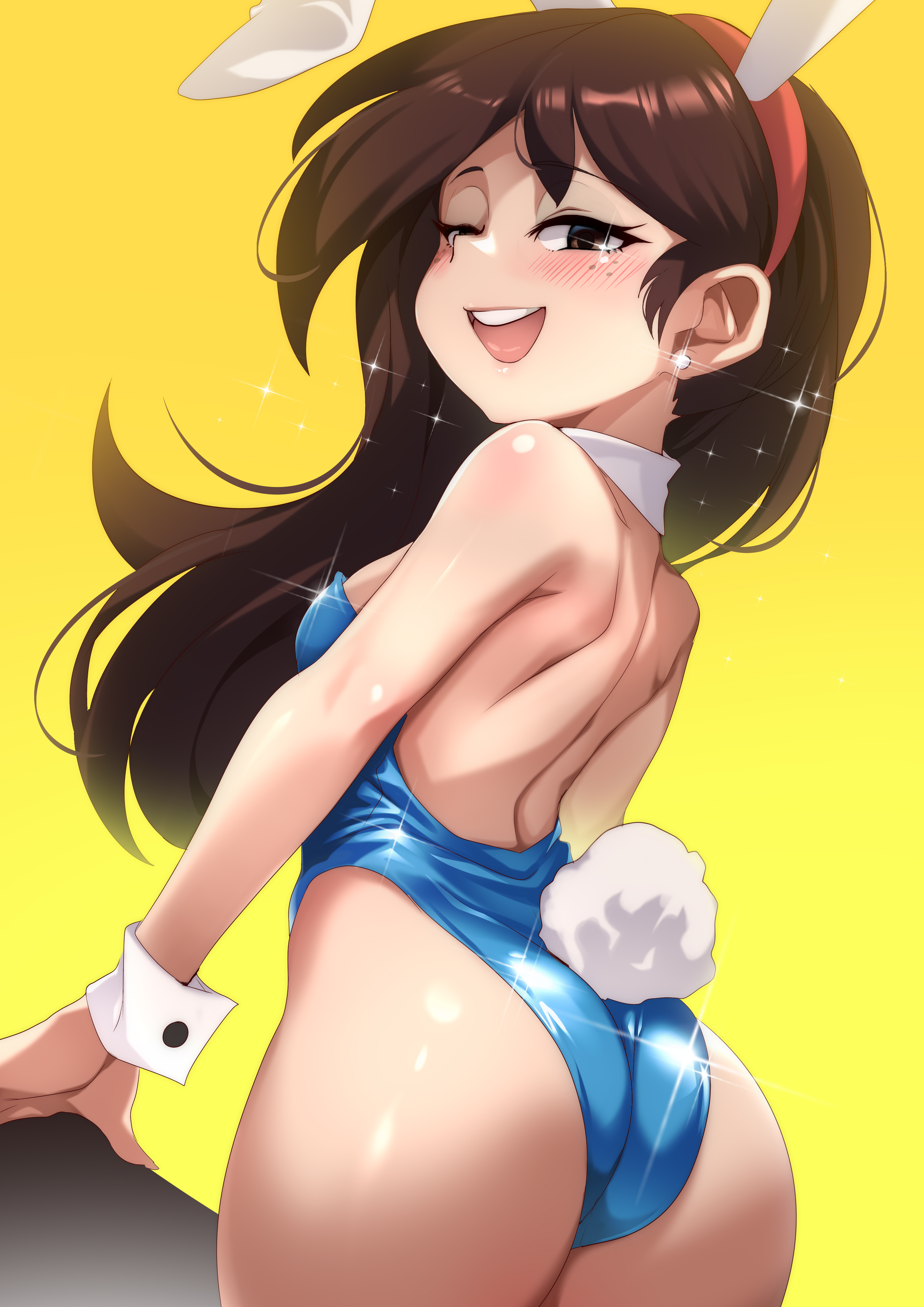1girls, ass, bunny ears, bunnysuit, jcm2, sid chang, the loud house