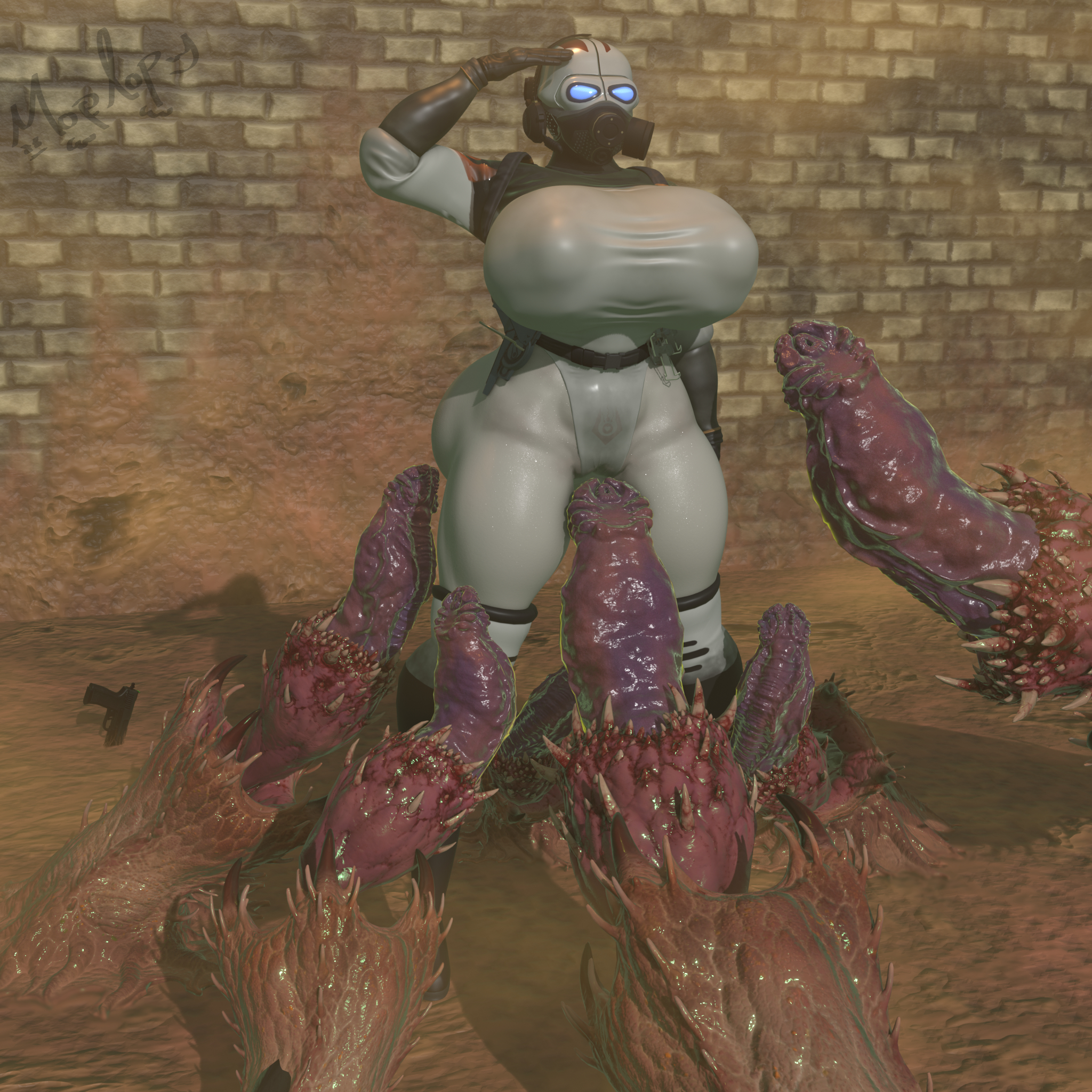 3d, barnacle (half-life), blender, combine (half-life series), dirty, half-life (series), half-life 2, huge ass, huge breasts, inminent rape, monster, monster cock, monster on female, mopflop, puffy pussy, revealing clothes, sexy, wide hips, wide thighs
