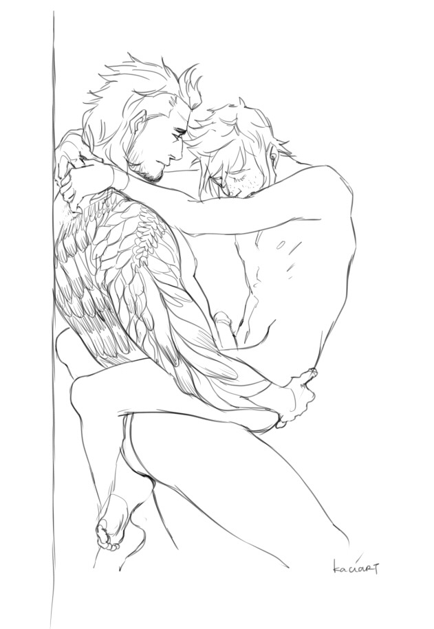 2boys, against wall, anal, final fantasy, final fantasy xv, gay, gladiolus amicitia, human, human only, kaciart, lifting, male, male focus, male only, male penetrated, male penetrating, male/male, multiple boys, multiple males, nude, penetration, penis, prompto argentum, sex, tattoo, yaoi