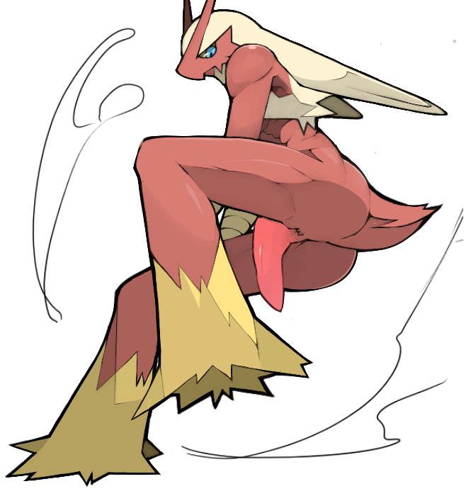 1boy ass avian bird blaziken erection male male_only nintendo penis pokemon pokemon_(species) sarmon solo video_games