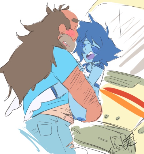 1boy, 1girls, alien, alien girl, alien/human, car, cartoon network, female, gem (species), greg universe, human, interspecies, irukibo, lapis lazuli (bob), lapis lazuli (steven universe), male, male/female, molchuuniya, pussy, sex, steven universe, vaginal penetration