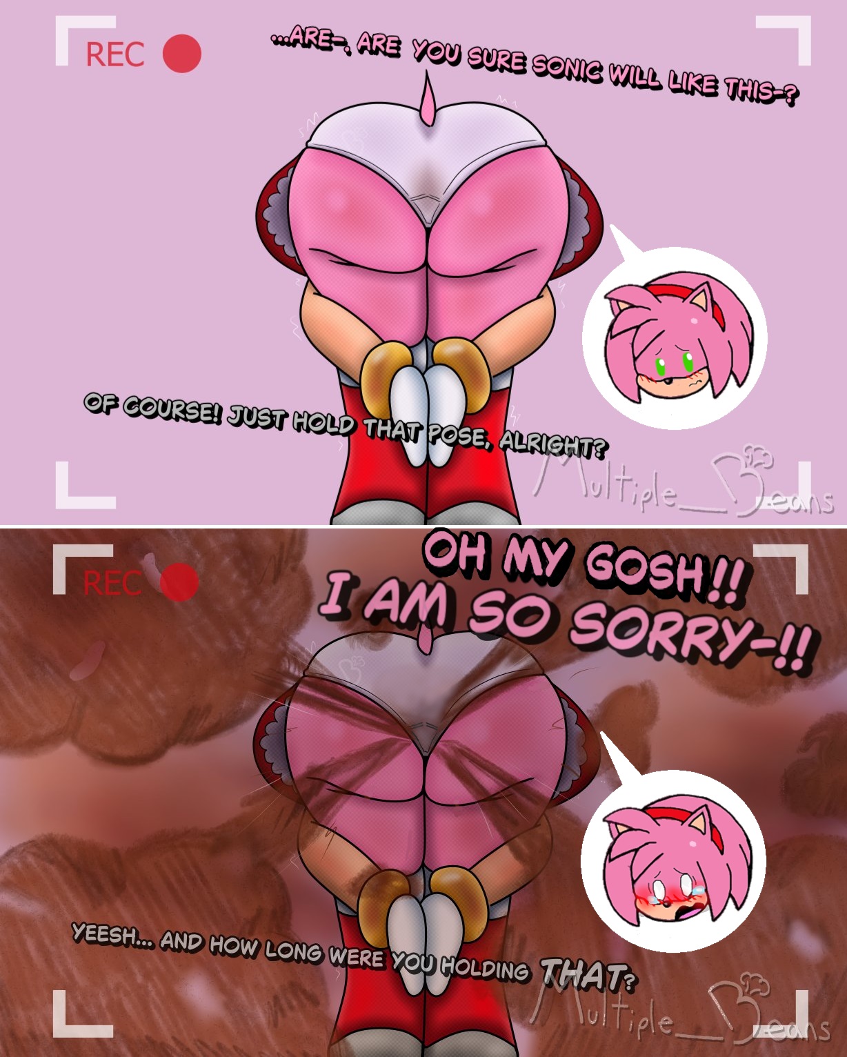 2koma, accident, accidental fart, amy rose, apologizing, ass, ass focus, ass-up face-down, awkward, awkward pose, bare legs, bending over, bent over, blush, boots, bracelet, brap, chibi, dirty, dirty anus, dirty ass, dress, embarrassed, fart, fart cloud, fart fetish, farting, farting girl, farting in face, farting on another, farting on face, farts, flatulance, gassy, gassy female, gassy girl, gloves, gold bracelet, hairband, hedgehog, huge ass, humiliation, large ass, legs, lolita fashion, medium hair, nervous, panties, passing gas, petite, pink fur, pink hair, praise da booty (meme), red boots, red dress, red hairband, ripping ass, sega, sexy ass, shocked pupils, smell, smelly anus, smelly ass, sniffable ass, sonic (series), stinky, stinky anus, stinky ass, surprised, tail, tears, teenage, teenage girl, teenager, wavy mouth, white gloves, white panties